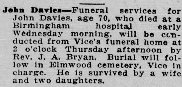 John Davies obituary